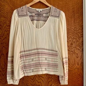 Lucky Brand Long Sleeve V Neck Shirt